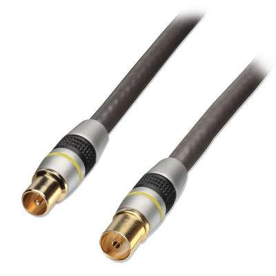 1m Premium TV Coax Male to Female Extension Cable - Black